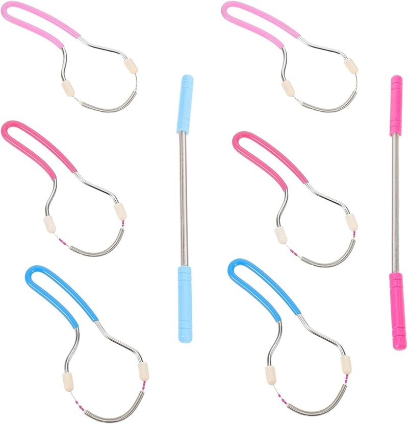 Stainless Steel Facial Epilator For Women 8pcs Spring Hair Remover Portable Design - Image 1